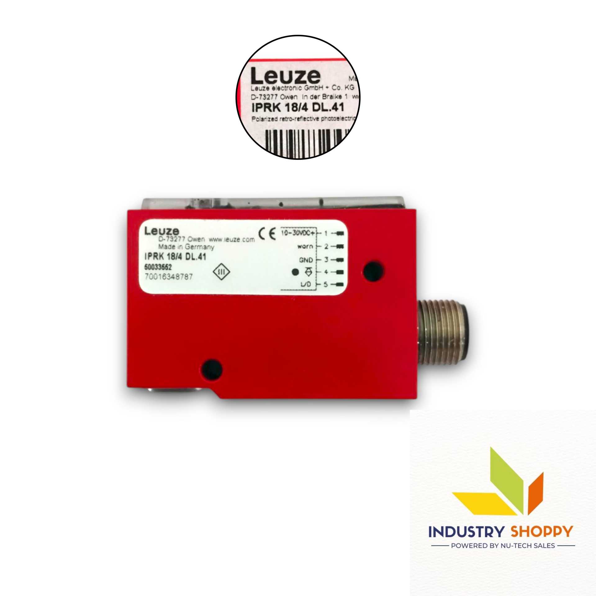 Leuze IPRK18/4DL.41 Photoelectric Sensor Leuze IPRK18/4DL.41 Photoelectric Sensor
